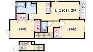 新西脇駅 徒歩19分 2階の物件間取画像